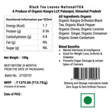 Himalayan NationaliTEA Label with nutritional information and ingredients