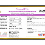Kangra Tea House SereniTEA 100% Organic First Flush Chamomile Mint Rose Green Tea in Hand Sewn Chemical-Free Cotton Potlis