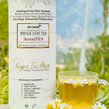 Kangra Tea House SereniTEA 100% Organic First Flush Chamomile Mint Rose Green Tea