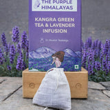 Kangra Green Tea and Lavender Tea for Immunity From The Purple Himalayas - Muslin Tea Bags