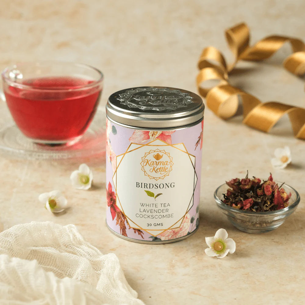 Karma Kettle Birdsong White Tea with Lavender and Cockscomb