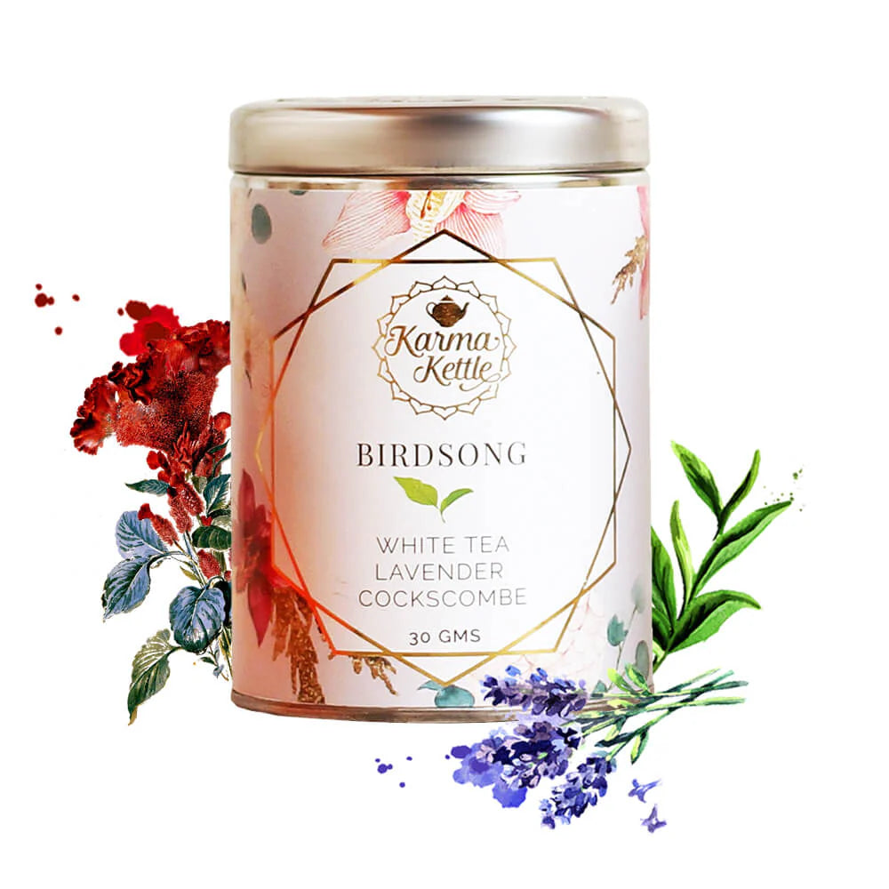 Karma Kettle Birdsong White Tea Lavender Cockscomb