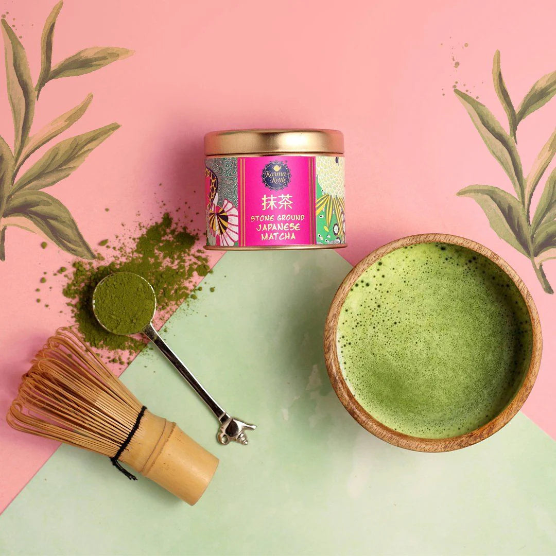 Karma Kettle Culinary Grade Stoneground Japanese Matcha Green Tea