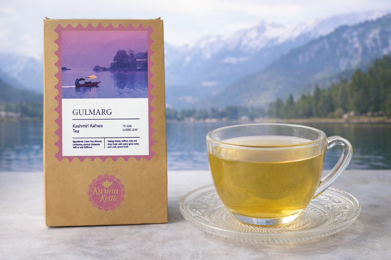 Karma Kettle Gulmarg Kashmiri Kahwa Tea