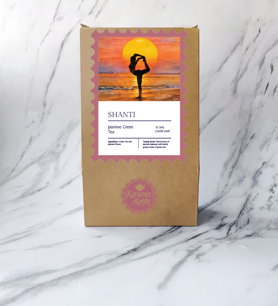 Karma Kettle Shanti Jasmine Loose Leaf Green Tea Pack