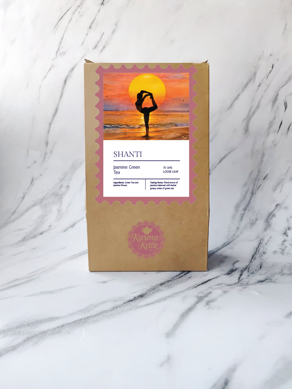 Karma Kettle Shanti Jasmine Loose Leaf Green Tea Pack