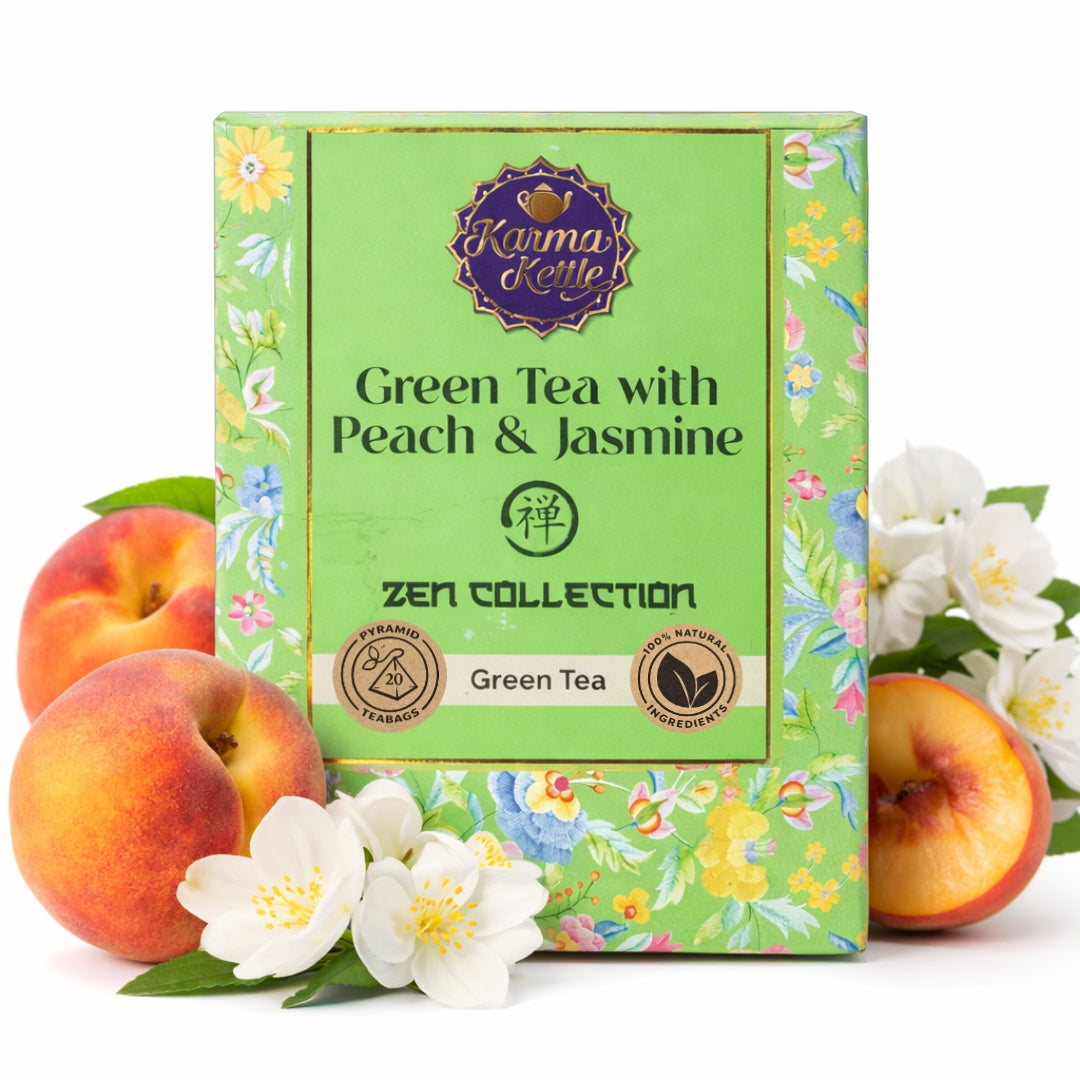Karma Kettle Zen Collection Green Tea with Peach & Jasmine