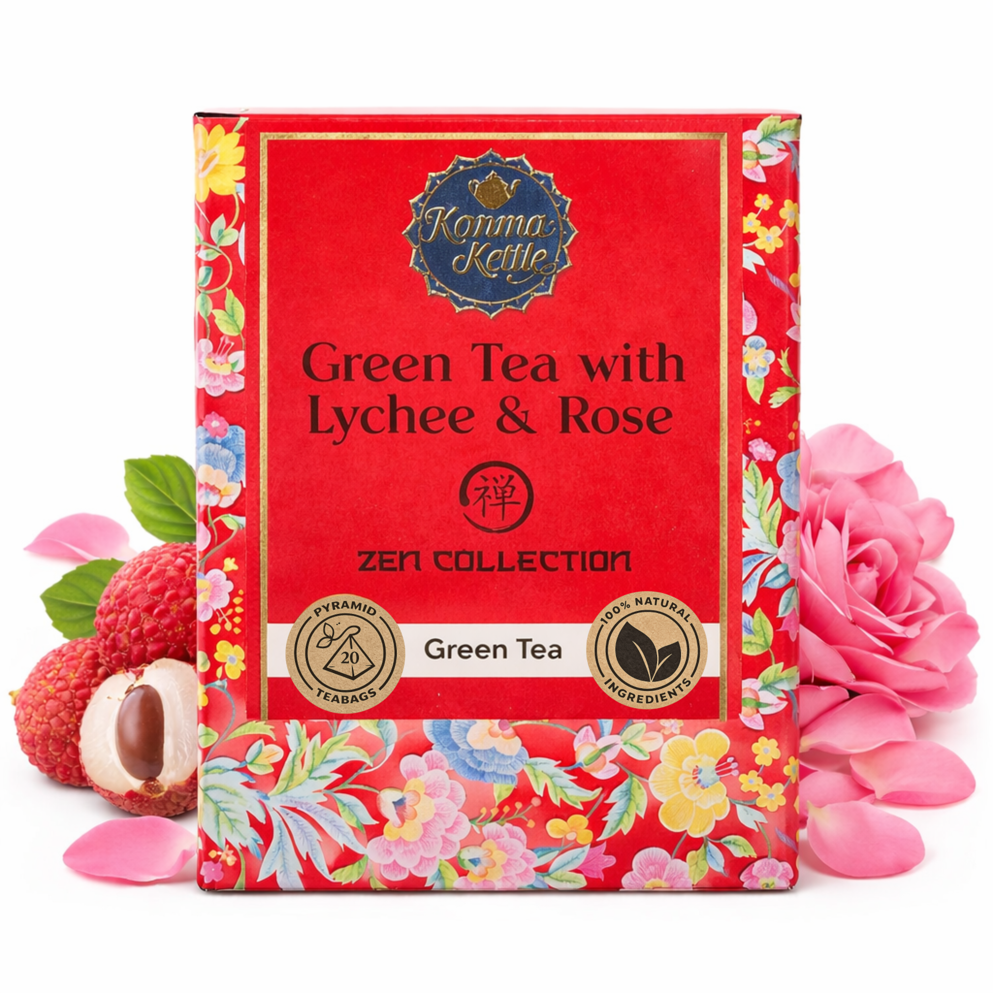 Karma Kettle Zen Collection Green Tea with Lychee and Rose