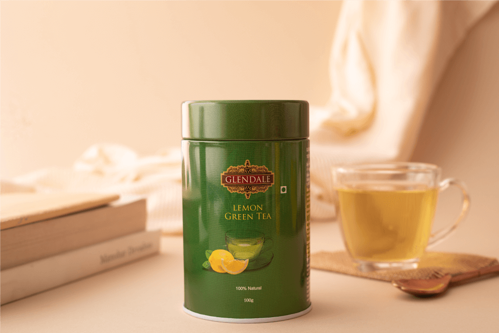 Glendale 100% Natural Lemon Green Tea Canister 