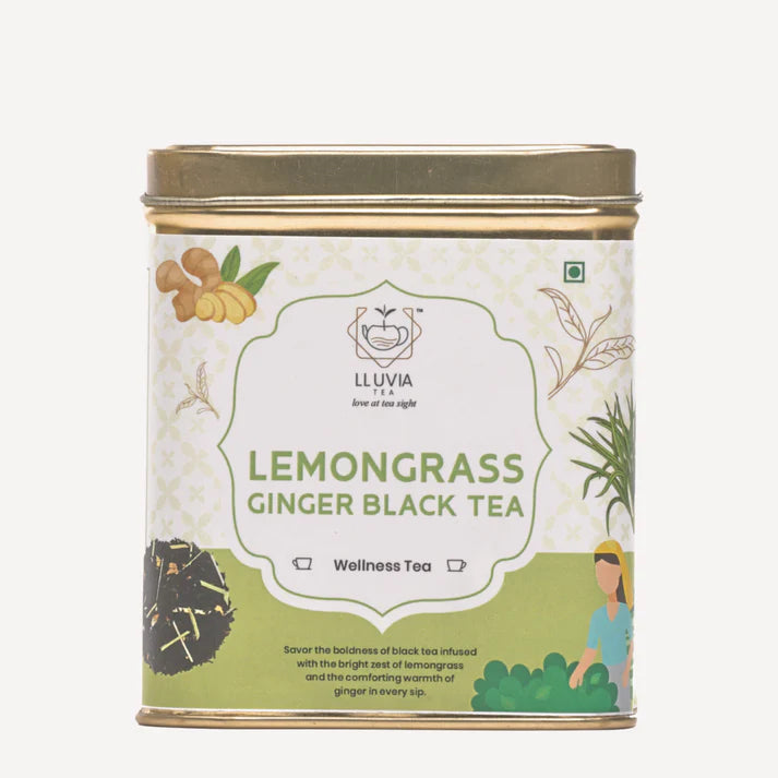 Lluvia Lemongrass Ginger Black Tea Box