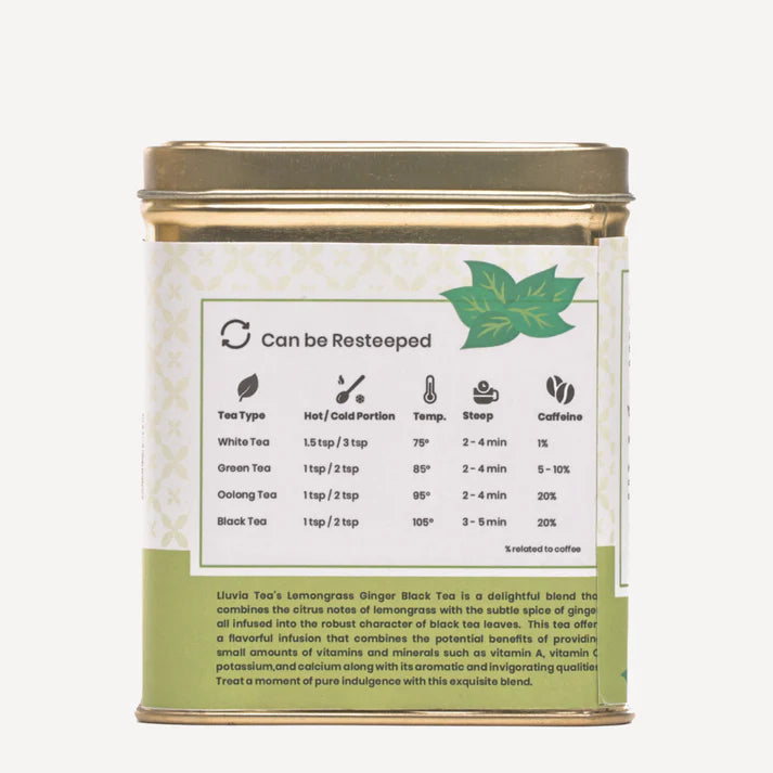 Lluvia Tea Lemongrass Ginger Black