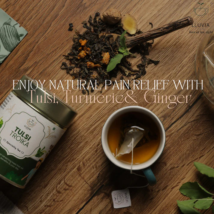 Lluvia Tulsi Troika Assam Green Tea