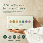Luxmi Estates 7 Chakras Herbal Tea Blends Box