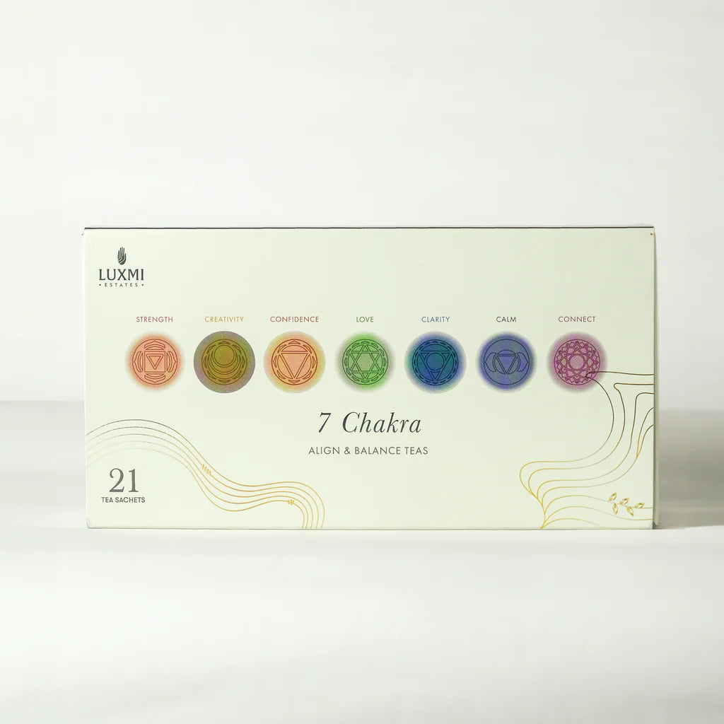 Luxmi Estates 7 Chakras Wellness Assortment Tea Box
