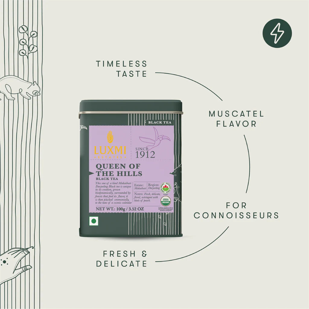 Luxmi Estates Queen of the Hills Peachy Organic Darjeeling Black Tea