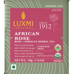 Luxmi Tea African Rose Hibiscus Herbal Tea Box