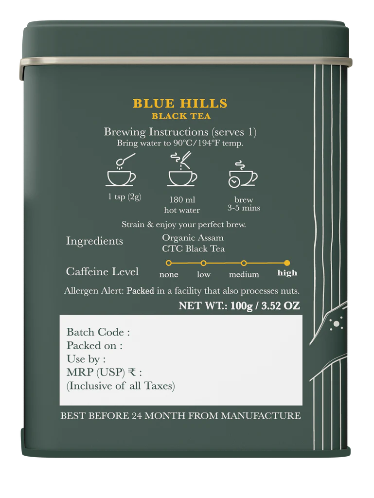 Luxmi Tea Blue Hills Brewing Instructions