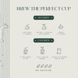 Luxmi Tea Brewing Instructions for Hot and Cold Brew Tea
