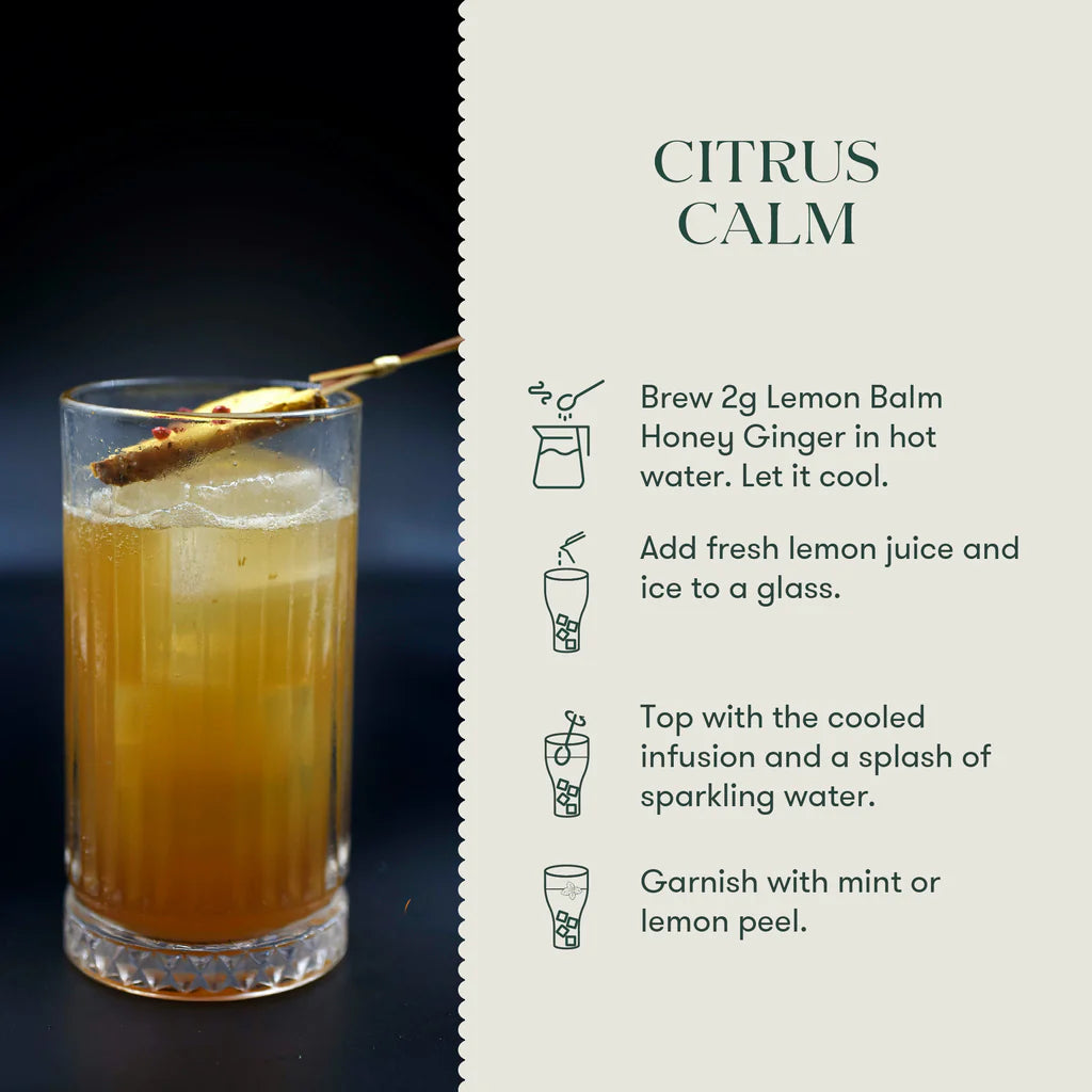 Luxmi Tea Citrus Lemon Balm Honey Ginger