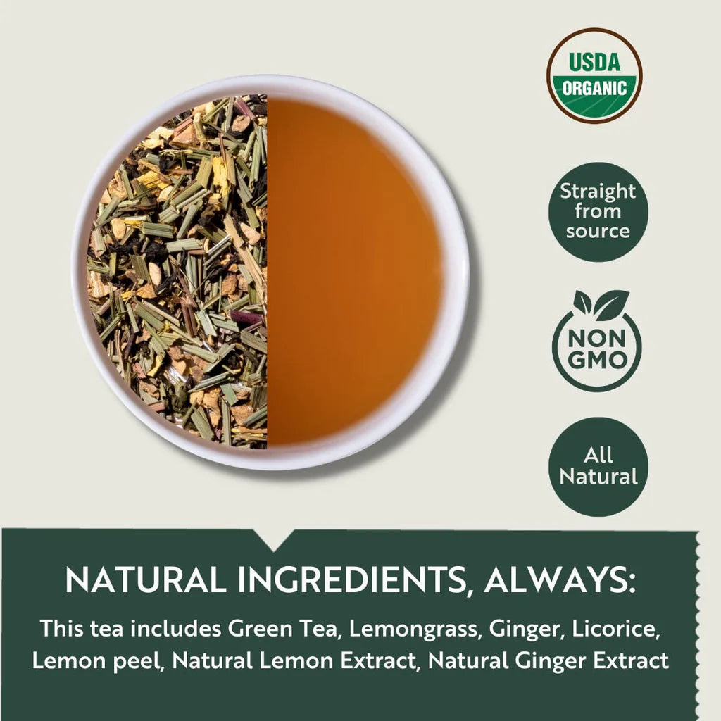Luxmi Tea Citrus Sky Lemongrass Ginger Darjeeling Green Tea
