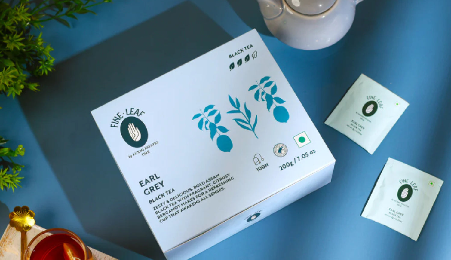 Luxmi Tea Earl Grey Black Tea Box