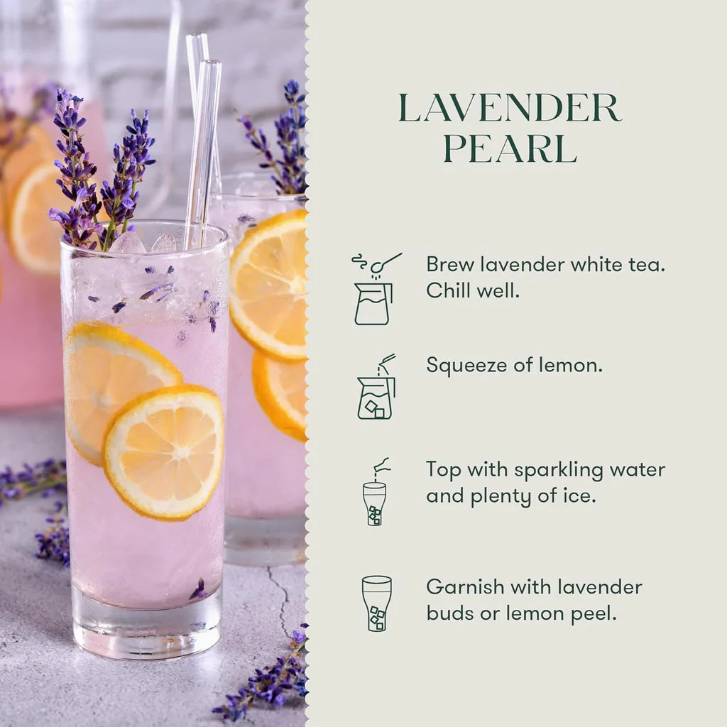 Luxmi Tea Organic Floral Lavender Valley White Peony Tea Blend