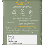 Luxmi Tea Organic Fruity Peach Mint Herbal Infusion
