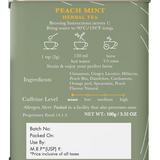 Luxmi Tea Organic Fruity Peach Mint Herbal Infusion