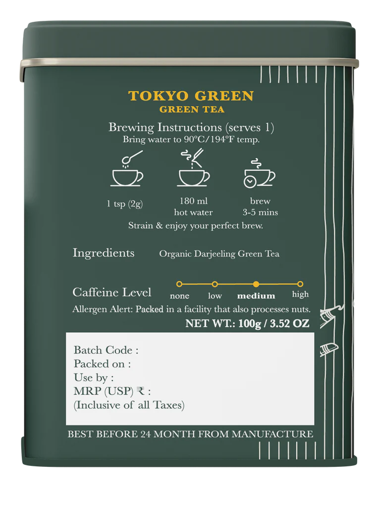 Luxmi Tea Tokyo Darjeeling Green Tea Pack