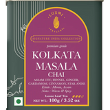 Luxmi Tea Bold and Spicy Kolkata Masala Chai Organic Assam CTC Blend with Ginger, Cardamom and Cinnamon - A Tribute to the City of Joy