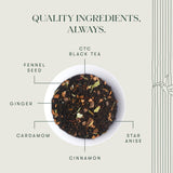 Luxmi Tea Bold and Spicy Kolkata Masala Chai Organic Assam CTC Blend with Ginger, Cardamom and Cinnamon - A Tribute to the City of Joy