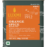 Luxmi Tea Citrusy Orange Spice Organic Darjeeling Black Tea Blend with Warm Undertones