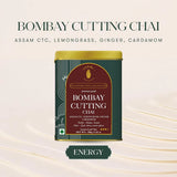 Luxmi Tea Lively and Invigorating Bombay Cutting Chai Organic Assam CTC Blend with Lemongrass, Ginger and Cardamom