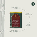 Luxmi Tea Lively and Invigorating Bombay Cutting Chai Organic Assam CTC Blend with Lemongrass, Ginger and Cardamom