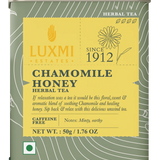 Luxmi Tea Organic Chamomile Honey Herbal Infusion with Lavender, Lemongrass and Spearmint - Tranquility in Every Sip