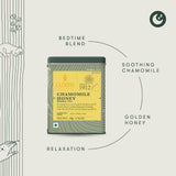 Luxmi Tea Organic Chamomile Honey Herbal Infusion with Lavender, Lemongrass and Spearmint - Tranquility in Every Sip