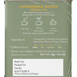 Luxmi Tea Organic Chamomile Honey Herbal Infusion with Lavender, Lemongrass and Spearmint - Tranquility in Every Sip