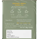 Luxmi Tea Organic Fennel Mint Herbal Infusion for Detox and Digestion - Perfect Post-Meal Blend