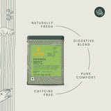Luxmi Tea Organic Fennel Mint Herbal Infusion for Detox and Digestion - Perfect Post-Meal Blend