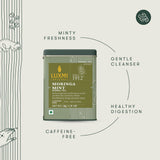 Luxmi Tea Organic Moringa Mint Herbal Infusion for Digestive Wellness and Vitality - Powerhouse Blend