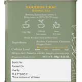 Luxmi Tea Organic South African Rooibos Chai - Sweet and Smoky Wellness Infusion