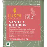 Luxmi Tea Organic South African Vanilla Rooibos Herbal Infusion with Sweet and Smoky Undertones