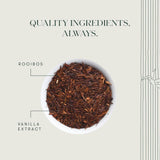 Luxmi Tea Organic South African Vanilla Rooibos Herbal Infusion with Sweet and Smoky Undertones