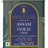Luxmi Tea Premium Organic Assam Gold Chai Blend with Himalayan Long-Leaf Darjeeling Tea