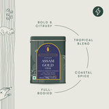 Luxmi Tea Premium Organic Assam Gold Chai Blend with Himalayan Long-Leaf Darjeeling Tea
