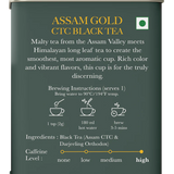 Luxmi Tea Premium Organic Assam Gold Chai Blend with Himalayan Long-Leaf Darjeeling Tea