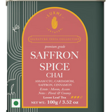 Luxmi Tea Premium Saffron Spice Chai - Organic Assam CTC Blend with Cardamom and Cinnamon