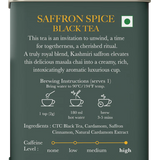 Luxmi Tea Premium Saffron Spice Chai - Organic Assam CTC Blend with Cardamom and Cinnamon