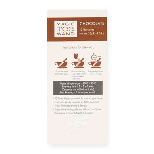 Magic Tea Wand Chocolate Flavoured Black Tea Packaging