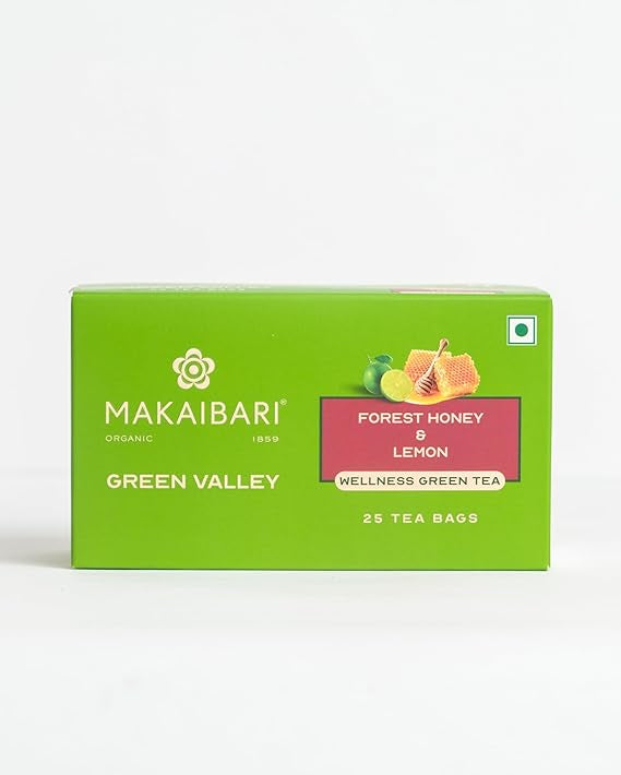 Makaibari Forest Honey & Lemon Wellness Green Tea Box